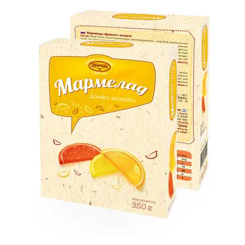 Мармелад дольки ассорти 350г в Башнефть