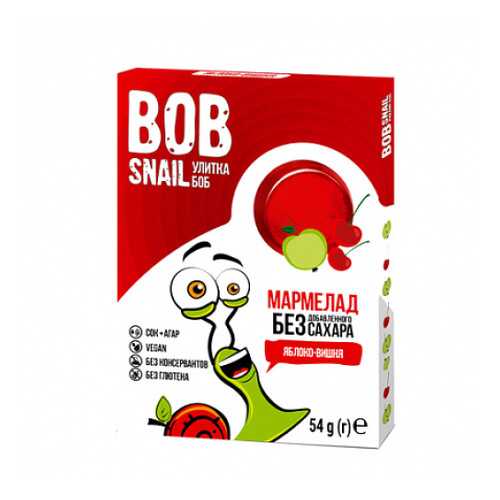 Мармелад фруктово-ягодный Яблоко-вишня Bob Snail 54 г в Башнефть