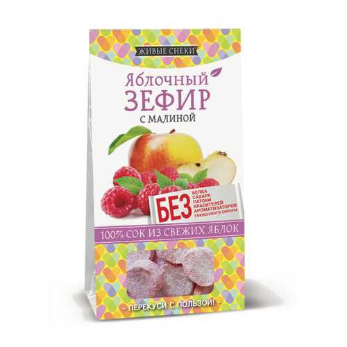 Зефир яблочный Живые снеки с малиной 4*60 г в Башнефть