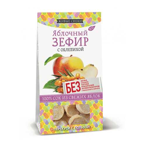Зефир яблочный Живые снеки с облепихой 4*60 г в Башнефть