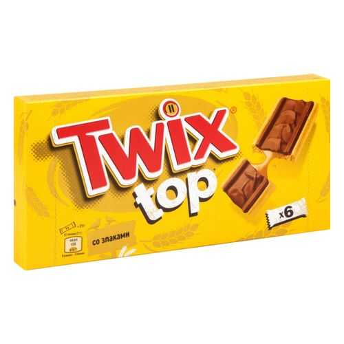 Шоколадный батончик Twix top в молочном шоколаде 21 г 6 штук в Башнефть