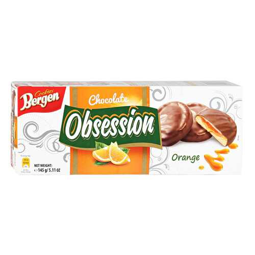 Печенье BERGEN Obsession Orange 145г в Башнефть