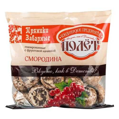 Пряники заварные глазированные Полет с фруктовой начинкой смородина 300 г в Башнефть