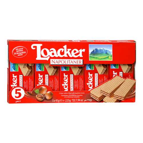 Вафли Loaker napolitaner с ореховой начинкой 225 г в Башнефть