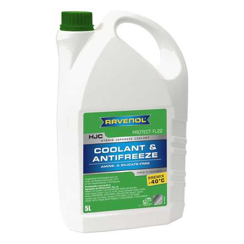 Антифриз RAVENOL G12+ зеленый 5л в Башнефть