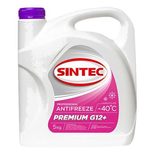 Антифриз SINTEC Малиновый Готовый антифриз 5л в Башнефть