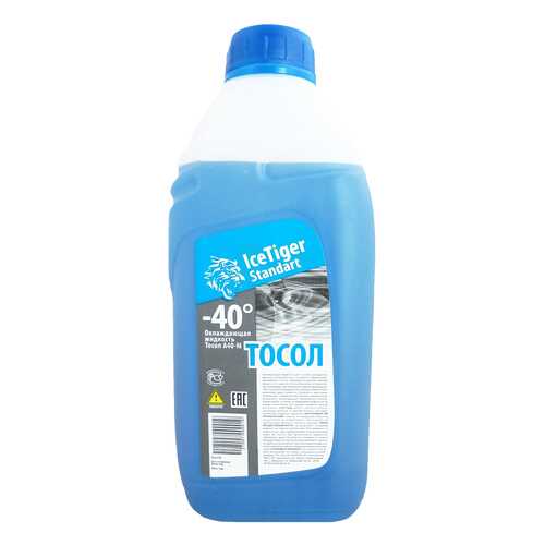 Тосол ICE TIGER STANDART ТОСОЛ A40-M Синий 1кг 1 в Башнефть