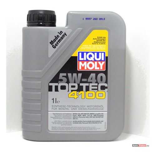 Масло Моторное Liqui Moly Top Tec 4100 5w-40 , 1l Liqui moly арт. 9510 в Башнефть