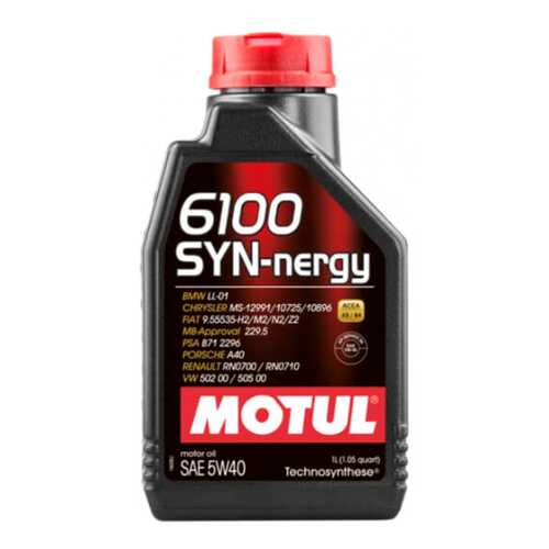 Масло моторное Motul 6100 Syn-Nergy 5W40 1 л 107975 в Башнефть