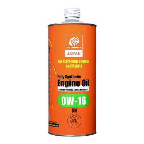 Моторное масло AUTOBACS ENGINE OIL FS 0W16 SN (1л) в Башнефть