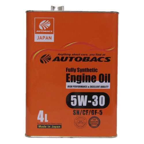 Моторное масло AUTOBACS ENGINE OIL FS 5W30 SN/CF/GF-5 (4л) в Башнефть