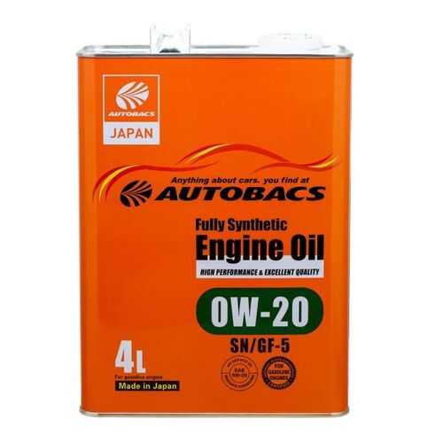Моторное масло AUTOBACS FS 0W20 SN/GF-5 (комплект) в Башнефть
