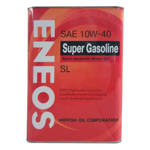 Моторное масло Eneos Super Gasoline Semi-Synthetic SAE 10W-40 4л в Башнефть