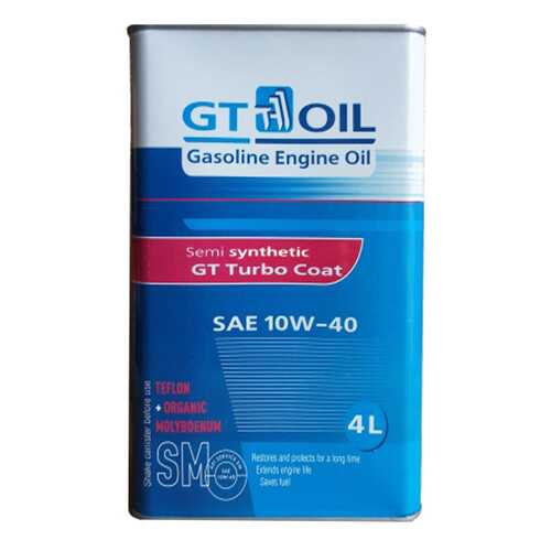 Моторное масло GT-Oil Turbo Coat 10W-40 SM 4л в Башнефть