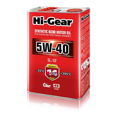Моторное масло Hi-Gear SL/CF 5W-40 4л в Башнефть