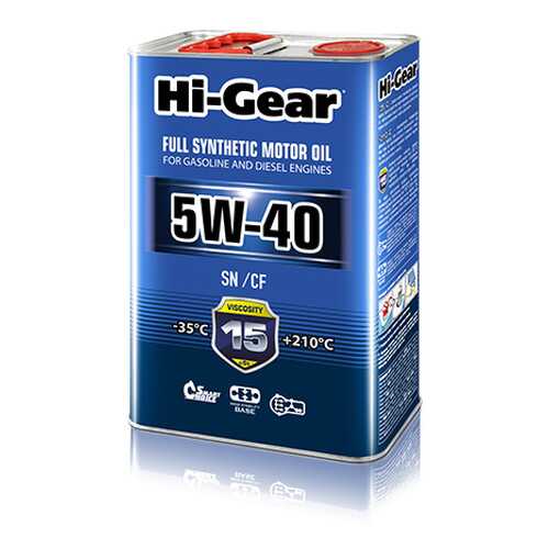 Моторное масло Hi-Gear SN/CF 5W-40 4л в Башнефть