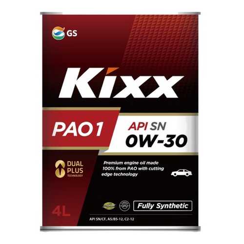 Моторное масло Kixx PAO 1 0W-30 4л в Башнефть