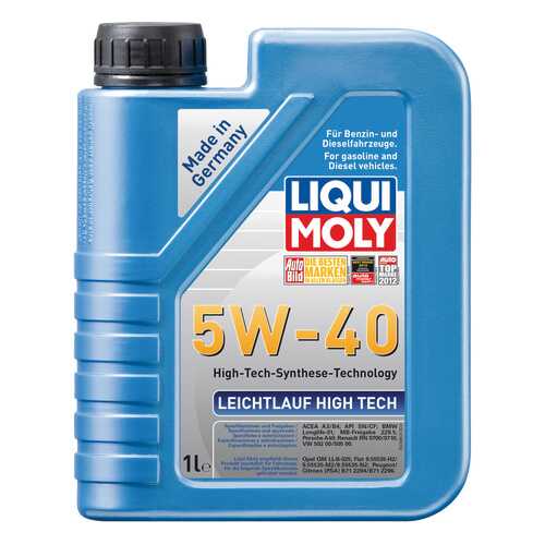 Моторное масло Liqui moly Leichtlauf High Tech 5W-40 1л в Башнефть