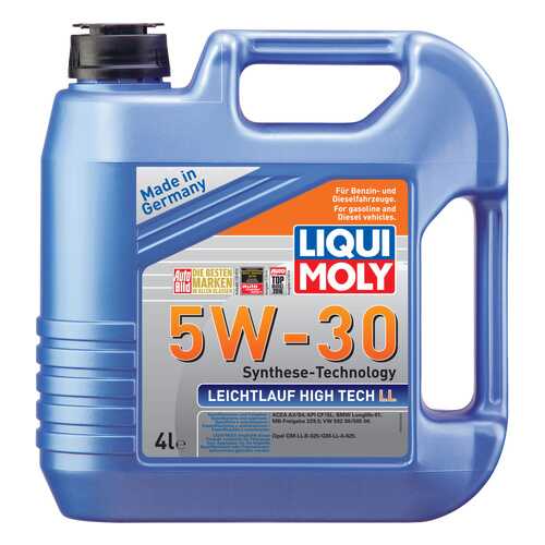 Моторное масло Liqui moly Leichtlauf High Tech LL 5W-30 4л в Башнефть
