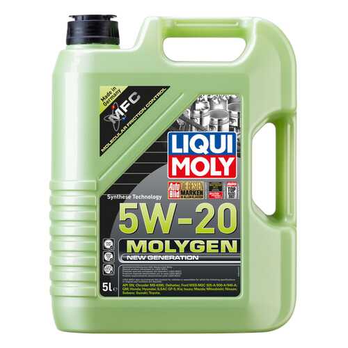 Моторное масло Liqui moly Molygen New Generation 5w-20 5л в Башнефть