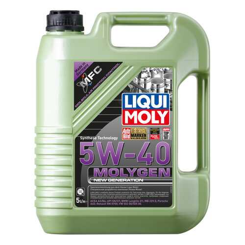 Моторное масло Liqui moly Molygen New Generation 5W-40 5л в Башнефть