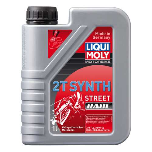 Моторное масло Liqui moly Motorbike 2T Synth Street Race TD 10W-30 1л в Башнефть