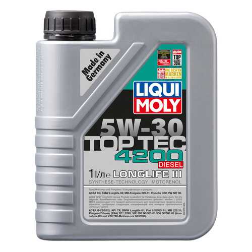 Моторное масло Liqui moly Top Tec 4200 Diesel 5w-30 1л в Башнефть