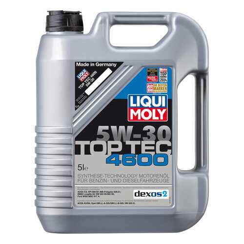 Моторное масло Liqui moly Top Tec 4600 5W-30 5л в Башнефть