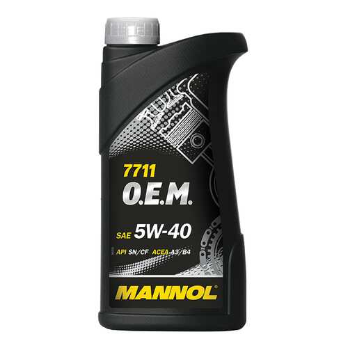Моторное масло Mannol 7711 O.E.M. 5W-40 1л в Башнефть