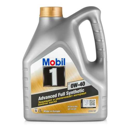 Моторное масло Mobil 1 FS 0W-40 4л в Башнефть