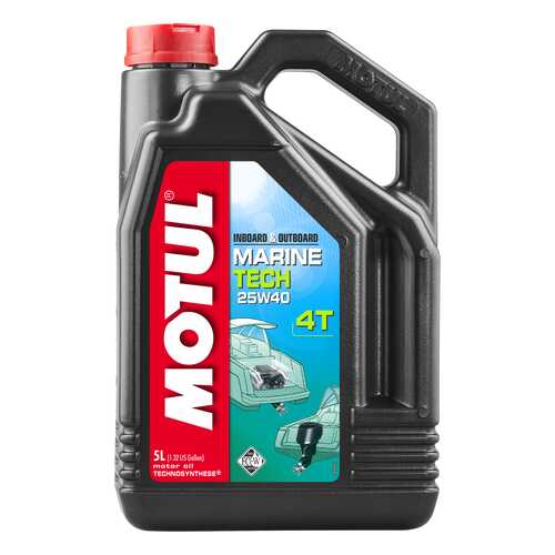 Моторное масло Motul Marine Tech 4T 25W-40 5л в Башнефть
