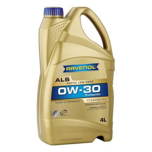 Моторное масло Ravenol Arctic Low SAPS ALS SAE 0W-30 4л в Башнефть