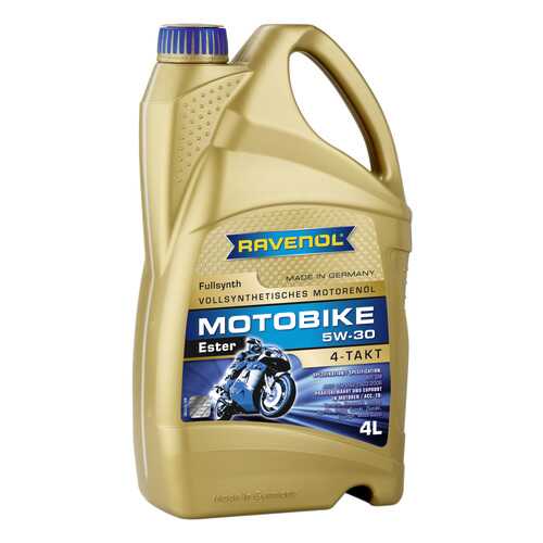 Моторное масло Ravenol Motobike 4-T Ester 5W-30 4л в Башнефть