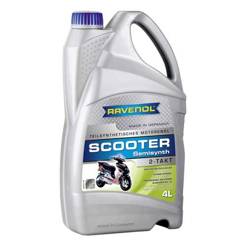 Моторное масло Ravenol Scooter 2-Takt Teilsynt 5W-30 4л в Башнефть