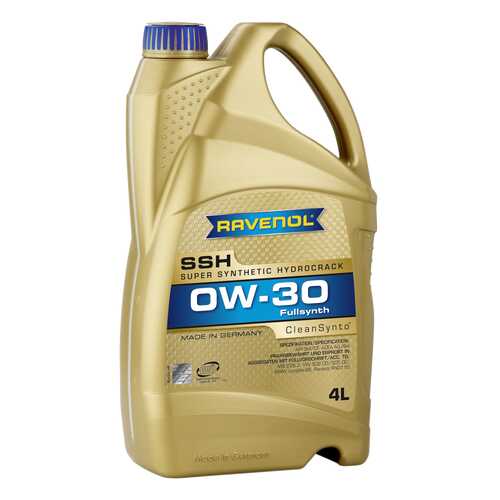 Моторное масло Ravenol Super Synthetic Hydrocrack SSH SAE 0W-30 4л в Башнефть