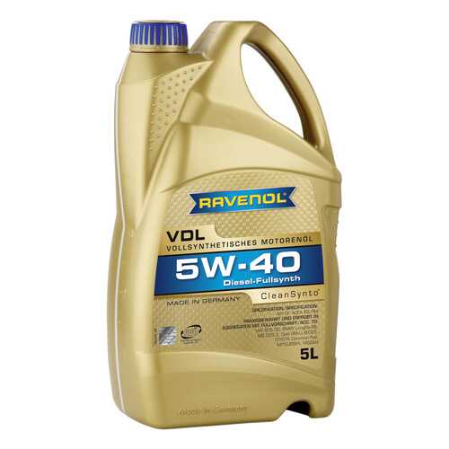 Моторное масло Ravenol VDL 5W-40 5л в Башнефть