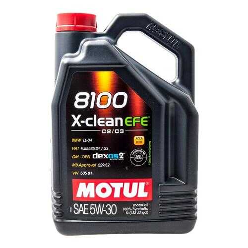 MOTUL Масло Моторное 8100 X-Clean Efe 5w30 5л в Башнефть