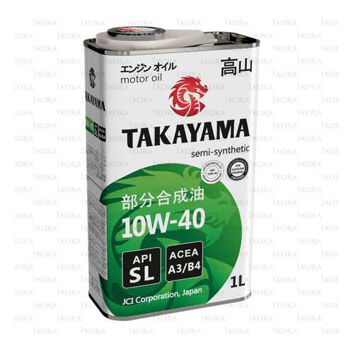 TAKAYAMA Масло Моторное Полусинтетическое 10w-40 1л, Api Sl, Acea A3/B4 в Башнефть