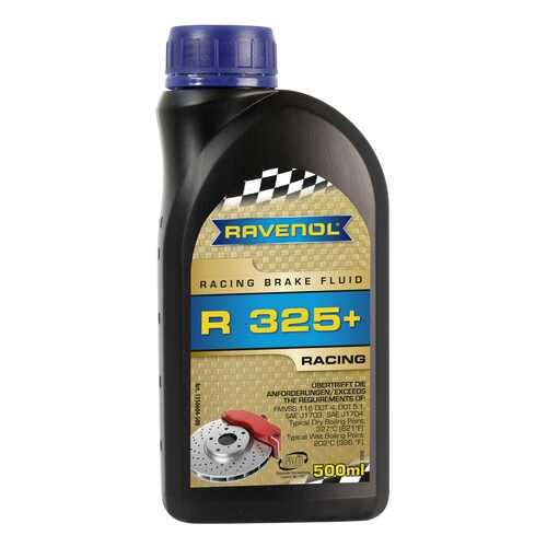 Тормозная жидкость RAVENOL Racing Brake Fluid R325+ 0.5л 1350604-500-01-000 в Башнефть
