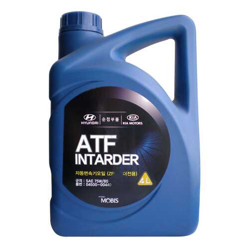 Трансмиссионное масло Hyundai-KIA ATF Intarder 75w80 4л 450000440 в Башнефть