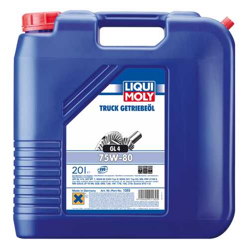 Трансмиссионное масло LIQUI MOLY 75w80 20л 1202 в Башнефть