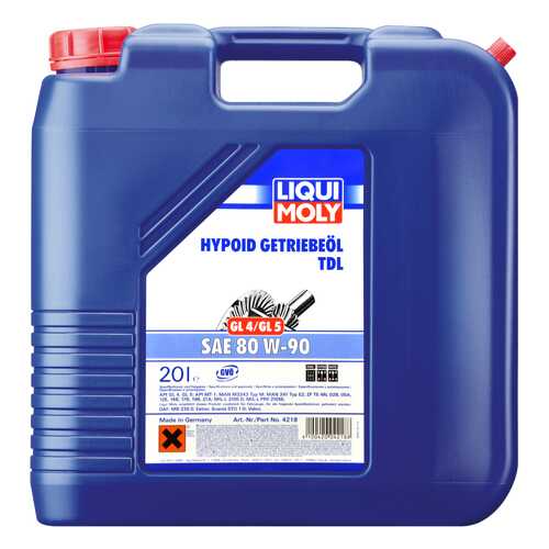 Трансмиссионное масло LIQUI MOLY Hypoid-Getriebeoil 80W90 20л 4218 в Башнефть