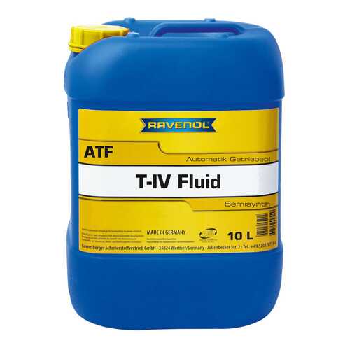 Трансмиссионное масло RAVENOL ATF T-IV Fluid 10л 1212102-010-01-999 в Башнефть