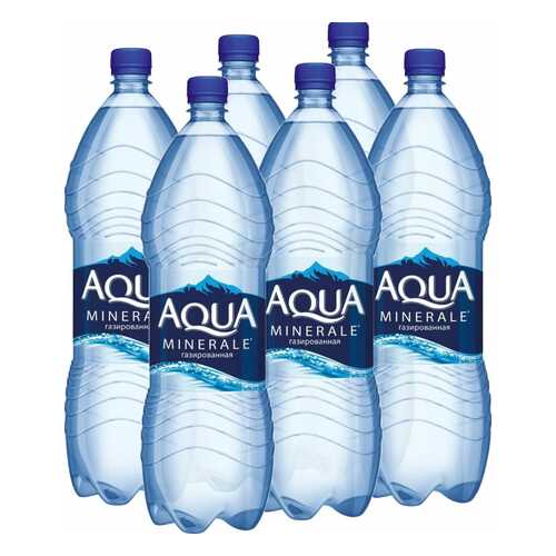 Вода Aqua Minerale газированная питьевая 2 л 6 штук в упаковке в Башнефть