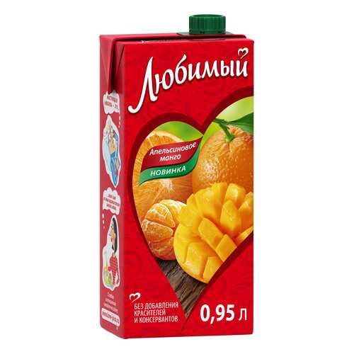 Напиток сокосодержащий Любимый апельсиновое манго 0.95 л в Башнефть