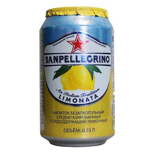 Напиток сокосодержащий San Pellegrino со вкусом лимона, 0,33 л а/б по 6шт в Башнефть