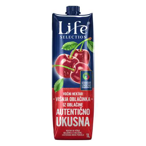 Сок Life premium вишневый 1 л в Башнефть