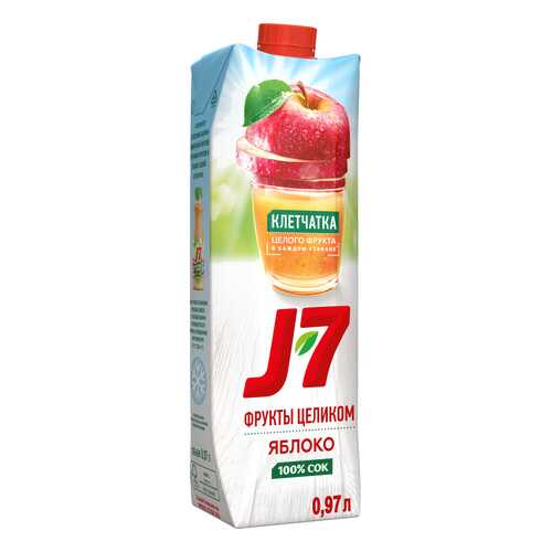 Сок яблоко J7 с мякотью фрукты целиком 0.97 л в Башнефть